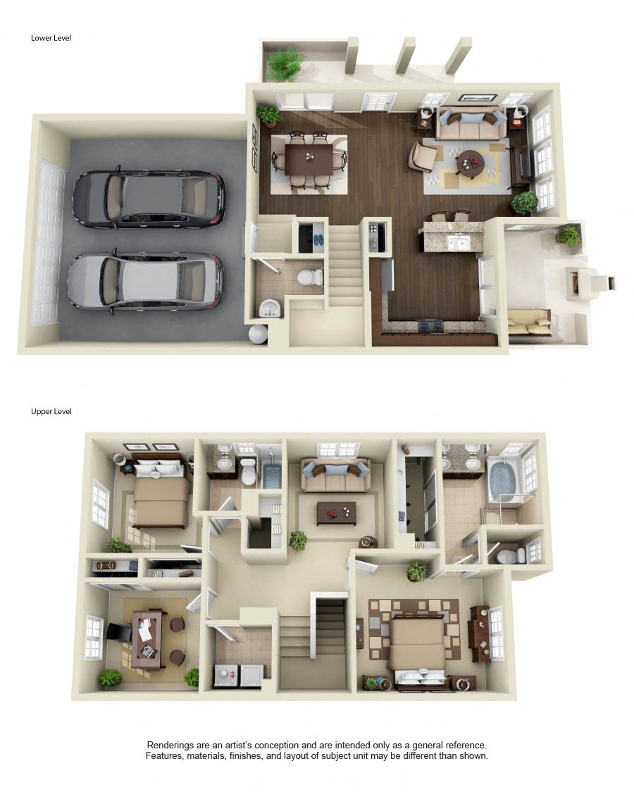 3A 3X2.5 Floor Plan 3